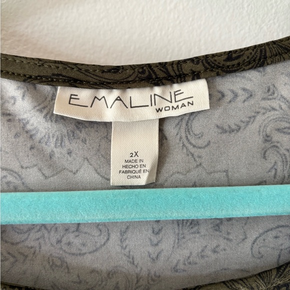 Women’s 2X liquid knit pullover t shirt - Picture 3 of 5